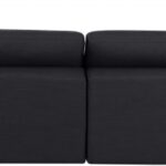 Comfy 158" Linen Textured Fabric Upholstered 5pc. Modular Sectional