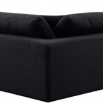 Comfy 118" Linen Textured Fabric Upholstered 5pc. Modular Sectional