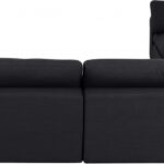 Comfy 158" Linen Textured Fabric Upholstered 6pc. Modular Sectional