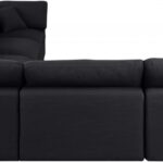 Comfy 158" Linen Textured Fabric Upholstered 6pc. Modular Sectional