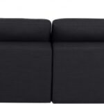 Comfy 158" Linen Textured Fabric Upholstered 6pc. Modular Sectional