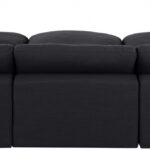 Comfy 119" Linen Textured Fabric Upholstered 6pc. Modular Sectional