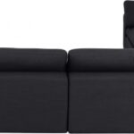 Comfy 158" Linen Textured Fabric Upholstered 7pc. Modular Sectional