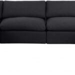 Comfy 158" Linen Textured Fabric Upholstered 7pc. Modular Sectional