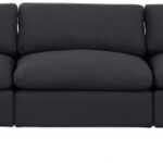 Comfy 197" Linen Textured Fabric Upholstered 7pc. Modular Sectional