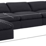 Comfy 197" Linen Textured Fabric Upholstered 7pc. Modular Sectional