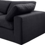 Comfy 158" Linen Textured Fabric Upholstered 8pc. Modular Sectional