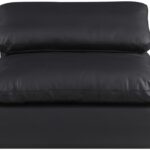Comfy Vegan Leather Upholstered Armless Modular Chair