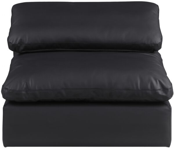 Comfy Vegan Leather Upholstered Armless Modular Chair