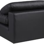 Comfy Vegan Leather Upholstered Armless Modular Chair