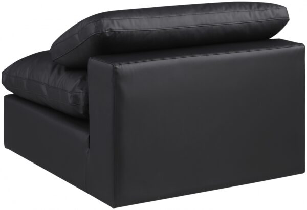 Comfy Vegan Leather Upholstered Armless Modular Chair
