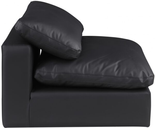 Comfy Vegan Leather Upholstered Armless Modular Chair