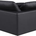 Comfy Vegan Leather Upholstered Corner Modular Chair
