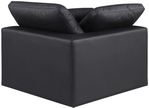 Comfy Vegan Leather Upholstered Corner Modular Chair