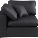 Comfy Vegan Leather Upholstered Corner Modular Chair