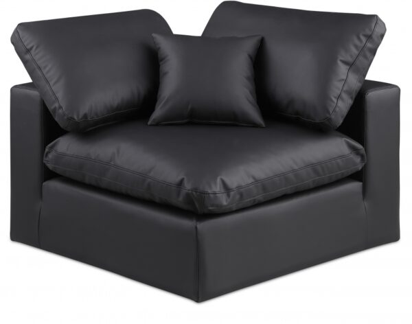 Comfy Vegan Leather Upholstered Corner Modular Chair