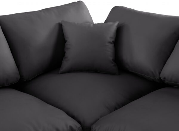 Comfy Vegan Leather Upholstered Corner Modular Chair