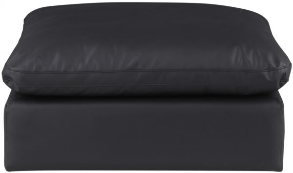 Comfy Vegan Leather Upholstered Modular Ottoman