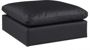 Comfy Vegan Leather Upholstered Modular Ottoman