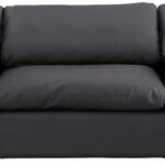 Comfy 119" Vegan Leather Upholstered 3pc. Modular Sofa