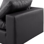 Comfy 119" Vegan Leather Upholstered 3pc. Modular Sofa