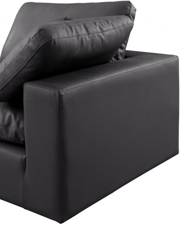 Comfy 119" Vegan Leather Upholstered 3pc. Modular Sofa