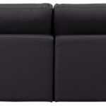 Comfy 158" Vegan Leather Upholstered 4pc. Modular Sofa
