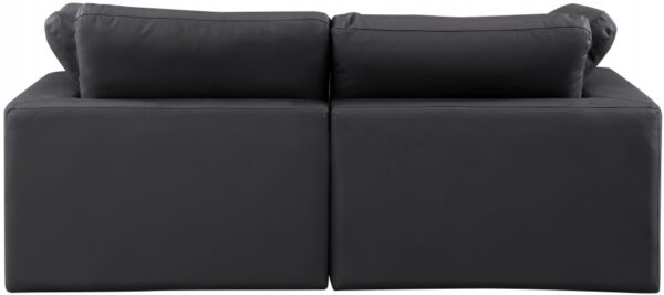 Comfy 80" Vegan Leather Upholstered 2pc. Modular Loveseat
