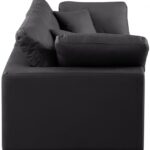 Comfy 80" Vegan Leather Upholstered 2pc. Modular Loveseat