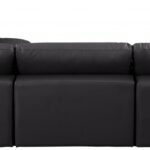 Comfy 119" Vegan Leather Upholstered 4pc. Modular Sectional