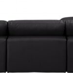 Comfy 119" Vegan Leather Upholstered 4pc. Modular Sectional