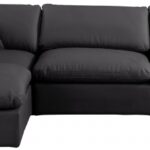Comfy 119" Vegan Leather Upholstered 4pc. Modular Sectional