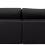 Comfy 158" Vegan Leather Upholstered 5pc. Modular Sectional
