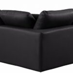 Comfy 118" Vegan Leather Upholstered 5pc. Modular Sectional