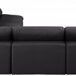 Comfy 118" Vegan Leather Upholstered 5pc. Modular Sectional
