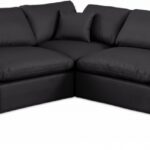 Comfy 119" Vegan Leather Upholstered 5pc. Modular Sectional