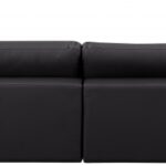 Comfy 158" Vegan Leather Upholstered 5pc. Modular Sectional