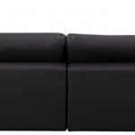Comfy 158" Vegan Leather Upholstered 5pc. Modular Sectional