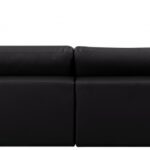Comfy 158" Vegan Leather Upholstered 6pc. Modular Sectional
