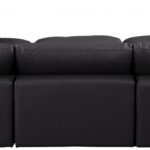 Comfy 119" Vegan Leather Upholstered 6pc. Modular Sectional