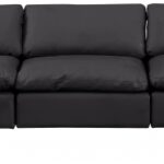 Comfy 197" Vegan Leather Upholstered 7pc. Modular Sectional