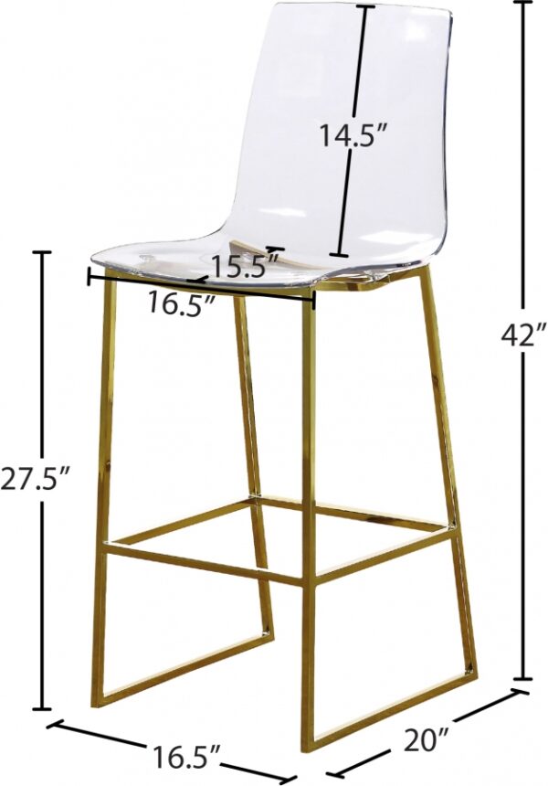 Lumen Gold Counter Stool