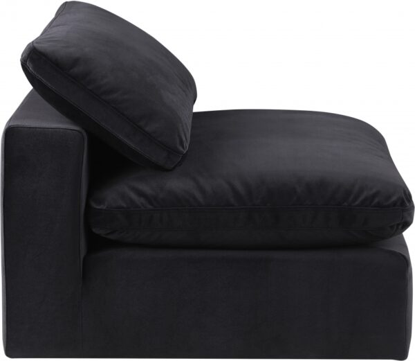 Comfy Velvet Upholstered Armless Modular Chair