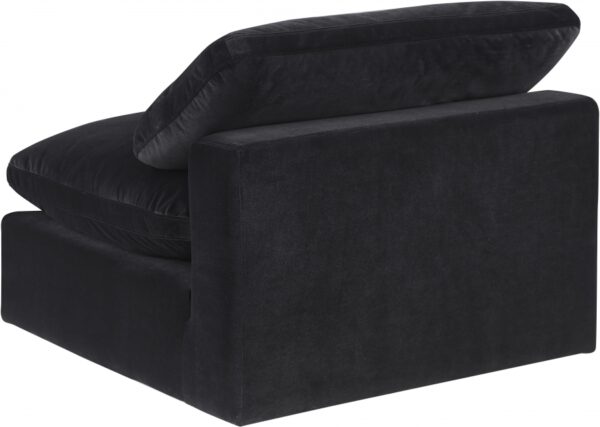 Comfy Velvet Upholstered Armless Modular Chair