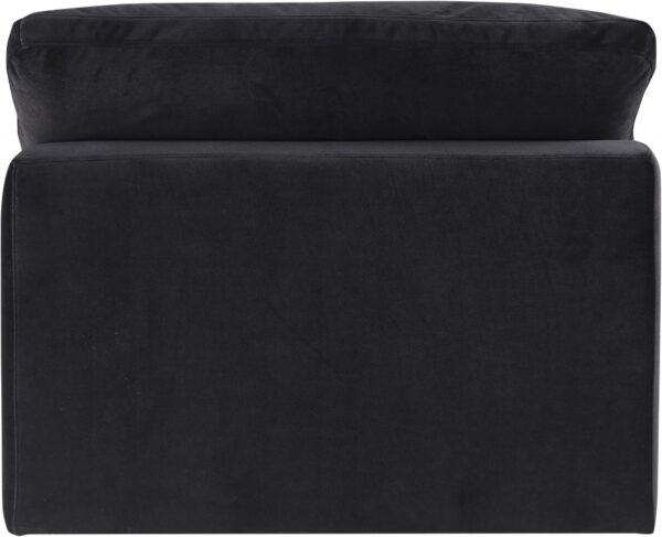 Comfy Velvet Upholstered Armless Modular Chair