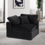 Comfy Velvet Upholstered Corner Modular Chair