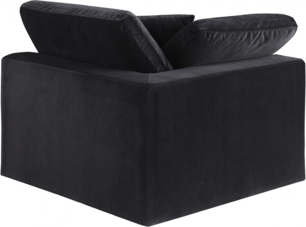Comfy Velvet Upholstered Corner Modular Chair