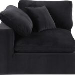 Comfy Velvet Upholstered Corner Modular Chair