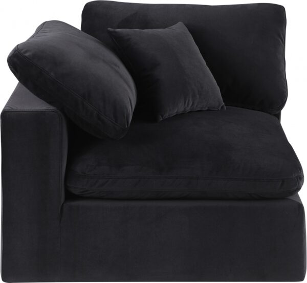 Comfy Velvet Upholstered Corner Modular Chair