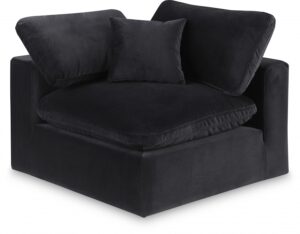 Comfy Velvet Upholstered Corner Modular Chair